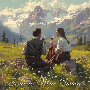 Time to Wine Down 8"x8" Art Print
