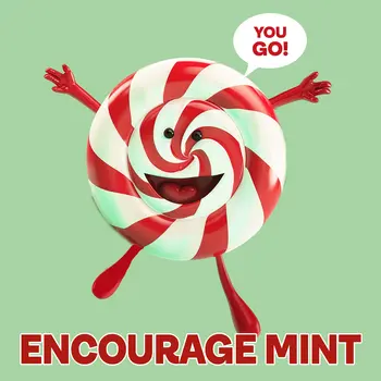 Encourage Mint, Encouragement 8"x8" Art Print