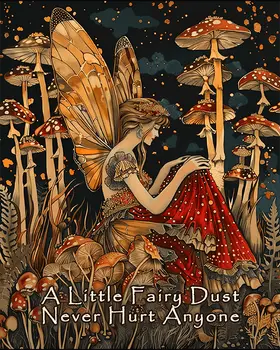 Fairy Dust 8"x10" Art Print - Mowbi Fantasy Mushrooms Wall Art Collection