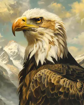 Bald Eagle - Mowbi's Wildlife 8"x10" Art Print Collection
