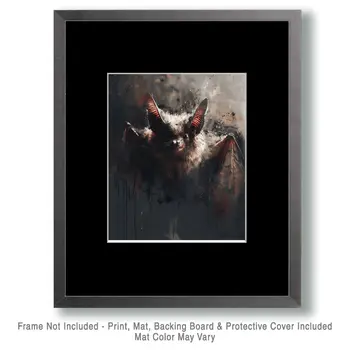 Bat - Mowbi's Wildlife 8"x10" Art Print Collection