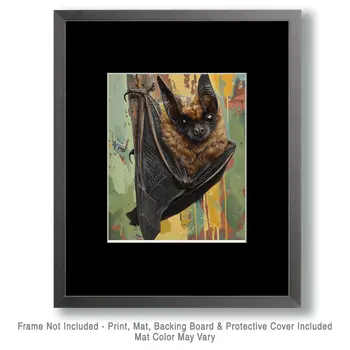Impressionist Bat - Mowbi's Wildlife 8"x10" Art Print Collection