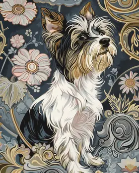 Deco Biewer Terrier 8”x10” Art Print