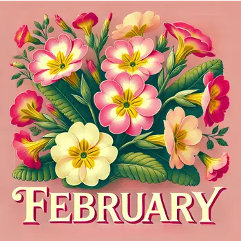 March Cherry Blossom Birth Flower 8"x8" Art Print