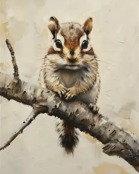 Baby Chipmunk - Mowbi's Wildlife  8"x10" Art Print Collection