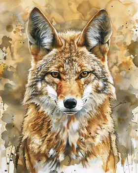 Coyote - Mowbi's Wildlife 8"x10" Art Print Collection