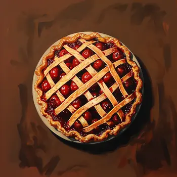 Cherry Pie 8”x8” Art Print Bistro Collection