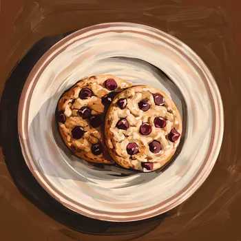 Chocolate Chip Cookies 8”x8” Art Print Bistro Collection