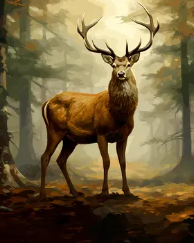 Buck Deer - Mowbi's Wildlife  8"x10" Art Print Collection