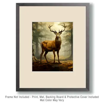 Buck Deer - Mowbi's Wildlife  8"x10" Art Print Collection