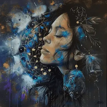 Dreamcatcher Goddess Art Print
