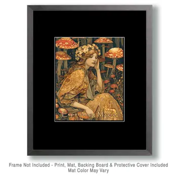 Fairy - Experience Magic 8"x10" Art Print - Mowbi Fantasy Mushrooms Wall Art Collection