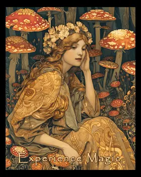 Fairy - Experience Magic 8"x10" Art Print - Mowbi Fantasy Mushrooms Wall Art Collection