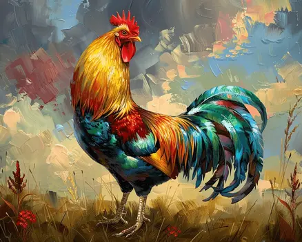 The Royal Rooster 8"x10" Art Print