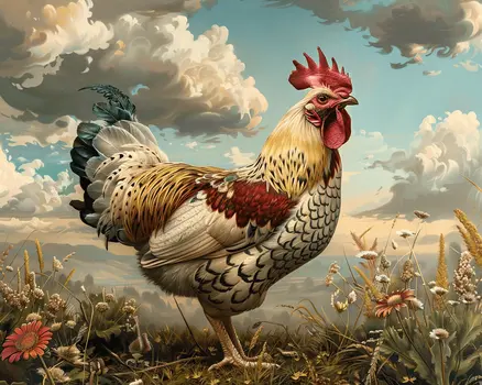 Classic Chicken 8"x10" Art Print