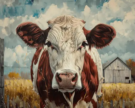 Classic Brown Cow 8"x10" Art Print