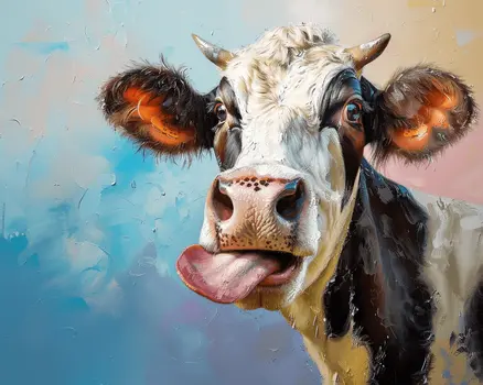 Funny Cow 8"x10" Art Print