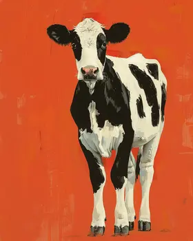 Moo-sterpiece Cow 8"x10" Art Print