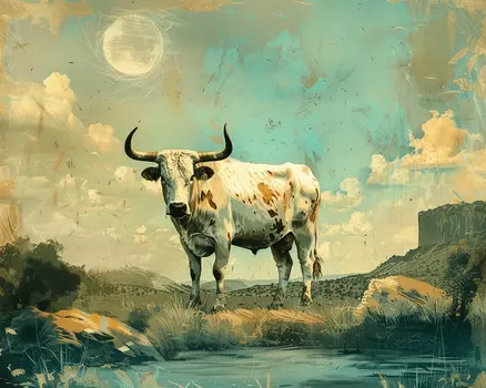 Ethereal Cow 8"x10" Art Print