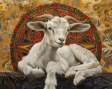 Nouveau Goat 8"x10" Art Print