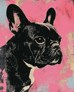 Pop Art French Bulldog 8”x10” Art Print