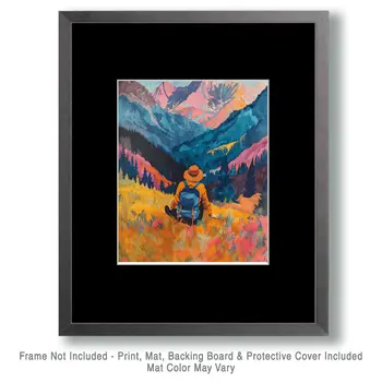 Hiking - Mowbi's Wildlife 8"x10" Art Print Collection