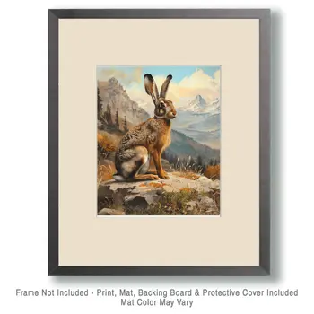 Jackrabbit - Mowbi's Wildlife 8"x10" Art Print Collection