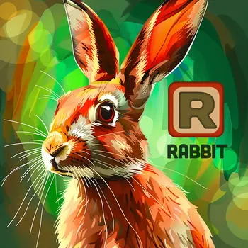 R is for Rabbit Art Print