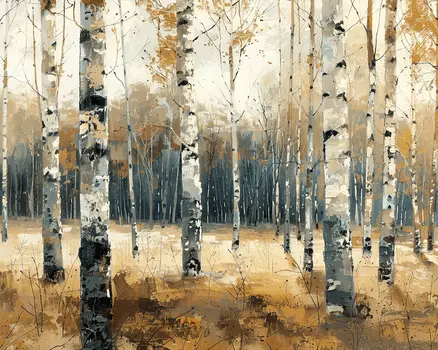 Capture the Magic of Birch Forest Landscape 8"x10" Art Print