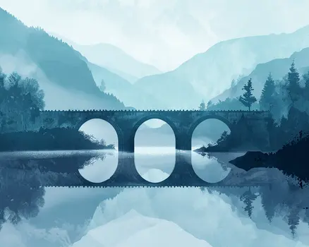 Stone Bridge Landscape 8"x10" Art Print