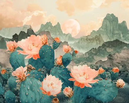 Prickly Perfection Landscape 8"x10" Art Print