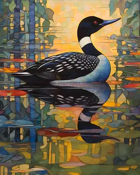 Loon - Mowbi's Wildlife 8"x10" Art Print Collection