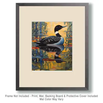 Loon - Mowbi's Wildlife 8"x10" Art Print Collection