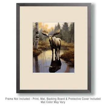 Moose - Mowbi's Wildlife 8"x10" Art Print Collection