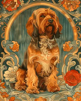 Nouveau Petit Basset Griffon Vendéen 8”x10” Art Print