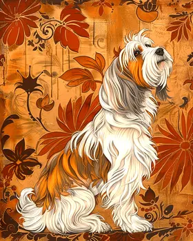 Deco Petit Basset Griffon Vendéen 8”x10” Art Print
