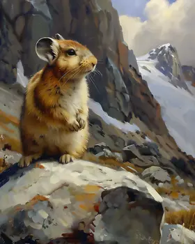 Pika - Mowbi's Wildlife 8"x10" Art Print Collection