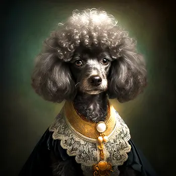 Lady Poodle 8”x8” Art Print