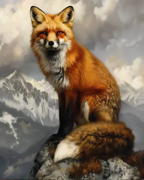 Red Fox - Mowbi's Wildlife  8"x10" Art Print Collection