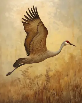 Sandhill Crane - Mowbi's Wildlife  8"x10" Art Print Collection