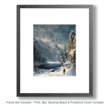 Mountaineering – 8″x10″ Wall Art Print – Mowbi’s Ski & Snowboard Collection