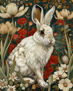 Snowshoe Hare - Mowbi's Wildlife 8"x10" Art Print Collection