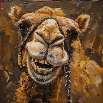 Unnatural Nature Camel 8"x8" Art Print