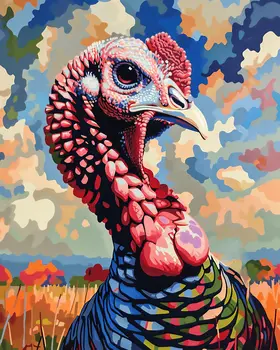 Wild Turkey - Mowbi's Wildlife 8"x10" Art Print Collection