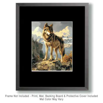 Wolf - Mowbi's Wildlife  8"x10" Art Print Collection