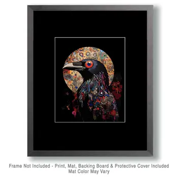 Abstract Raven - Abstract Art - Nature Wildlife Wall Art – 8″x10″ Artwork – 11″x14″ Matte