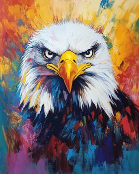 Abstract Bald Eagle #1 - Abstract Art - Nature Wildlife Wall Art – 8″x10″ Artwork – 11″x14″ Matte