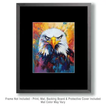 Abstract Bald Eagle #1 - Abstract Art - Nature Wildlife Wall Art – 8″x10″ Artwork – 11″x14″ Matte