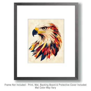 Abstract Bald Eagle #2 - Abstract Art - Nature Wildlife Wall Art – 8″x10″ Artwork – 11″x14″ Matte