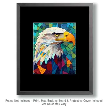 Abstract Bald Eagle #3 - Abstract Art - Nature Wildlife Wall Art – 8″x10″ Artwork – 11″x14″ Matte